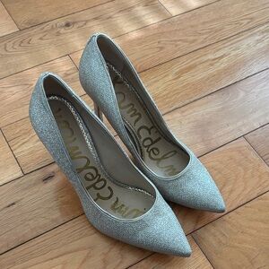 Sam Edelman Sparkling Silver Heels